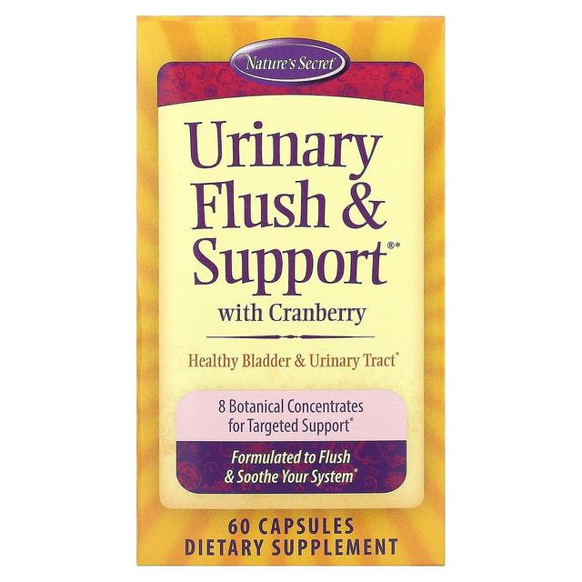 Nature's Secret, Urinary Flush & Support with Cranberry, 60 Capsules on Productcaster.