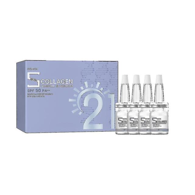 Lonfdy 4pcs Sunscreen Collagen Sunscreen Essence 5ml 12pcs on Productcaster.