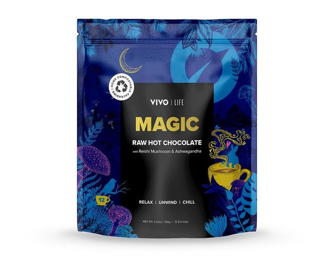 Vivo life magic raw hot chocolate with reishi mushroom & ashwagandha 120g on Productcaster.