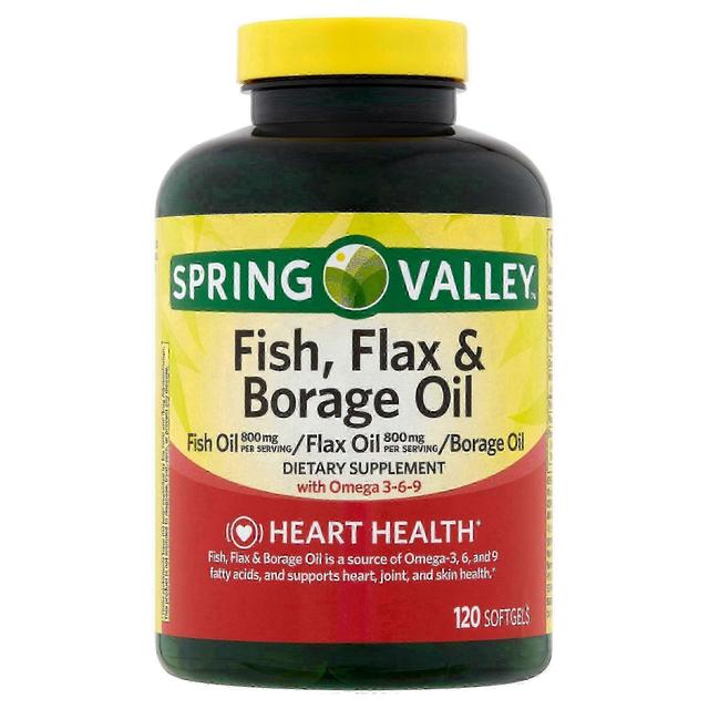 Spring valley fish, flax & borage oil softgels, 120 ea on Productcaster.