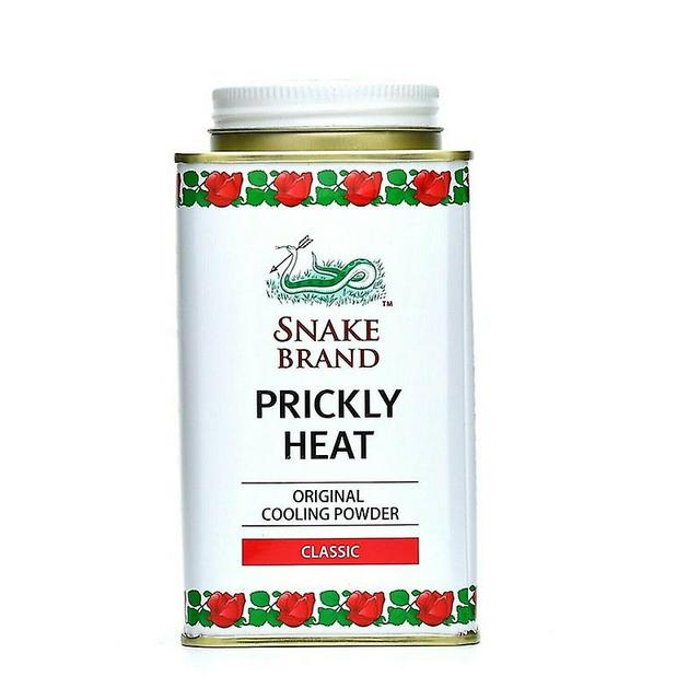 TIB Jinzhaolai Snake Brand Prickly Heat Talcum Cooling Powder Refreshing And Soothing Relieving Itching Antiperspirant Underarm 140g White on Productcaster.