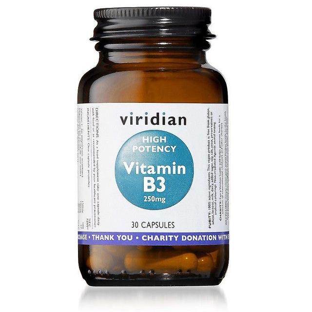 Viridian High Potency Vitamin B3 Capsules 30 (211) on Productcaster.