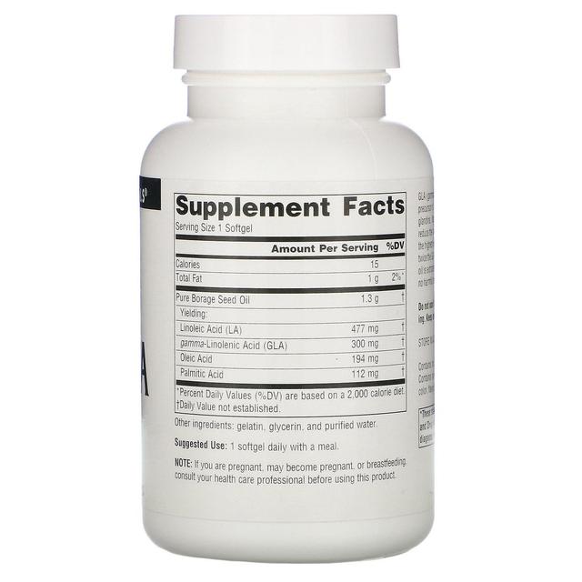 Source Naturals Bron Naturals, Mega-GLA 300, 60 Softgels on Productcaster.