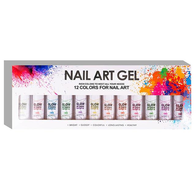 12Pcs Nail Liquid Gel Safe Ingredients High Saturation No Odor Allergy Free Wide Application on Productcaster.