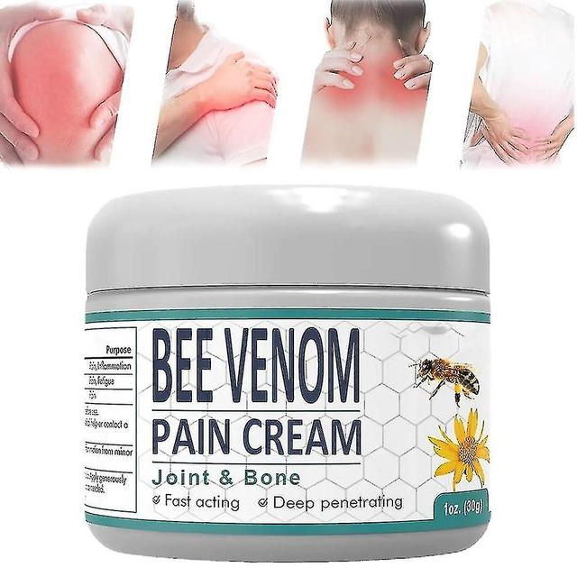 Bee Venom Joint Relief Cream, Nieuw-Zeelandse Bee Venom Cream, Joint And Bone Cream, Zorgt Voor Rug Nek Handen Voeten Gewrichten 1pcs on Productcaster.