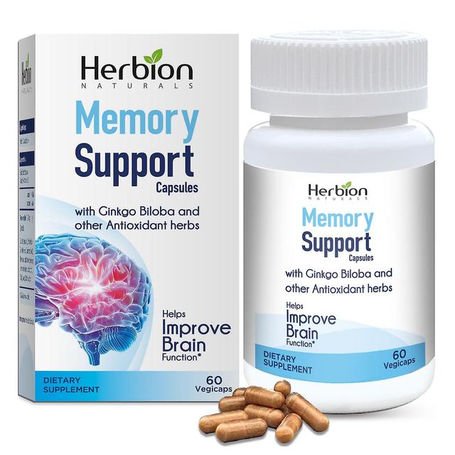 Herbion Naturals Memory Support Capsules - 60 Vegicap helpen de hersenfunctie te verbeteren on Productcaster.