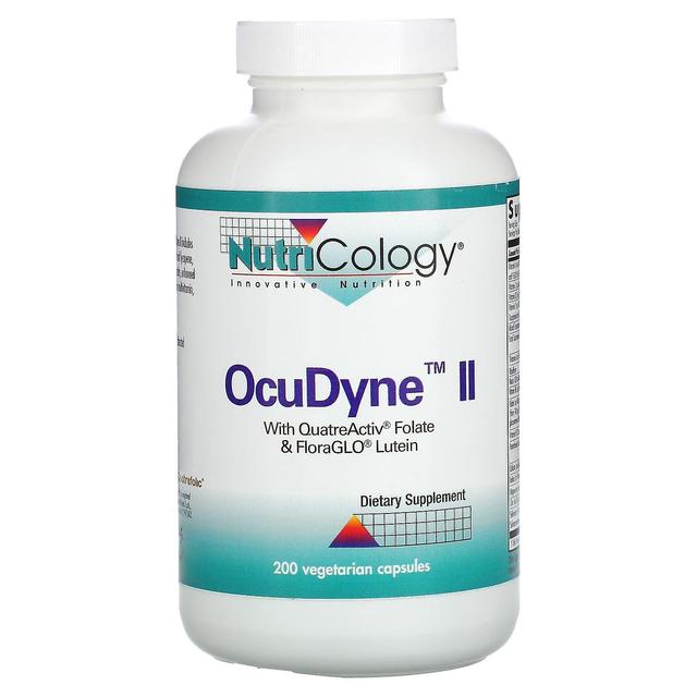 Nutricology, OcuDyne II, 200 Vegetarian Capsules on Productcaster.