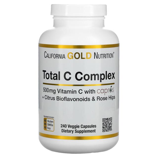 California Gold Nutrition, Total C Complex, 500 mg, 240 Veggie Capsules on Productcaster.