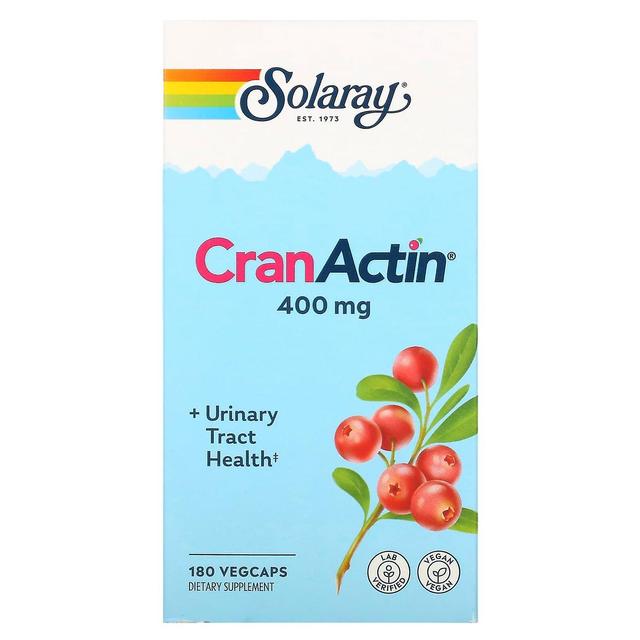 Solaray, CranActin, 400 mg, 180 VegCaps on Productcaster.