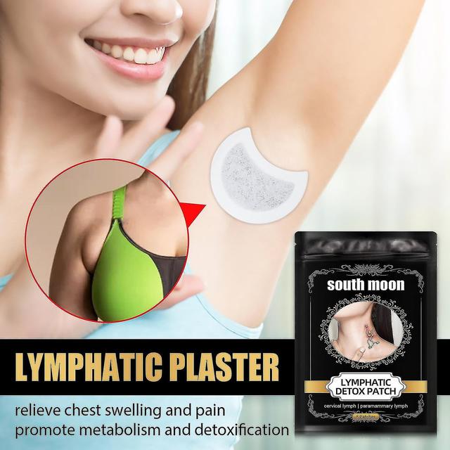 8pcs ganglions lymphatiques patch vice sein drainage lymphatique plâtre efficace anti gonflement du cou détox naturel on Productcaster.