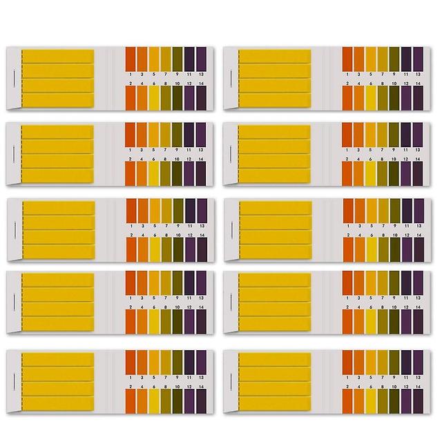 10 Packs of PH 1-14 Test Indicator 800 Litmus Paper Scale Test Lemon Juice Milk Liquid Detergent Ki white on Productcaster.