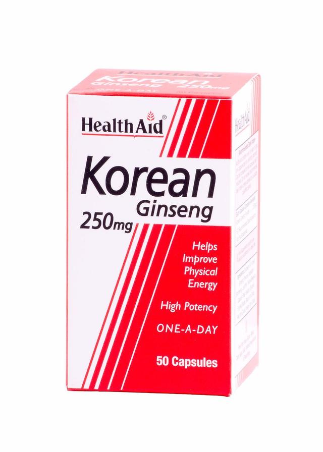 Health Aid Korean Ginseng 250mg, 50 Capsules on Productcaster.