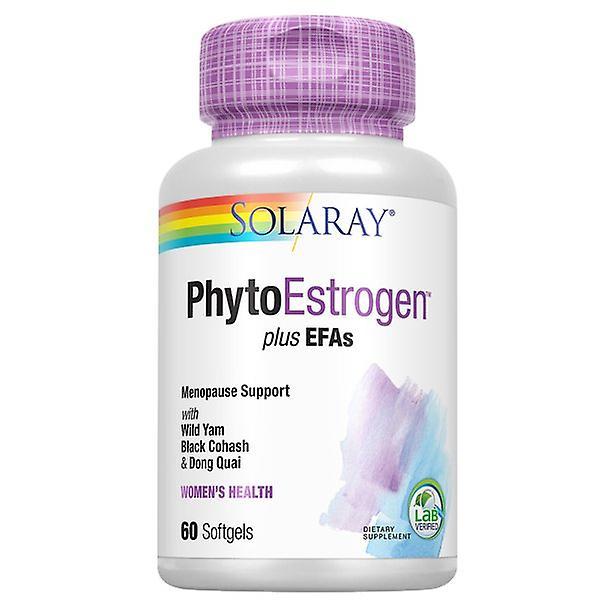 Solaray phytoestrogen plus efas menopause support | wild yam, black cohosh, evening primrose & borage | 60ct, 30 serv on Productcaster.