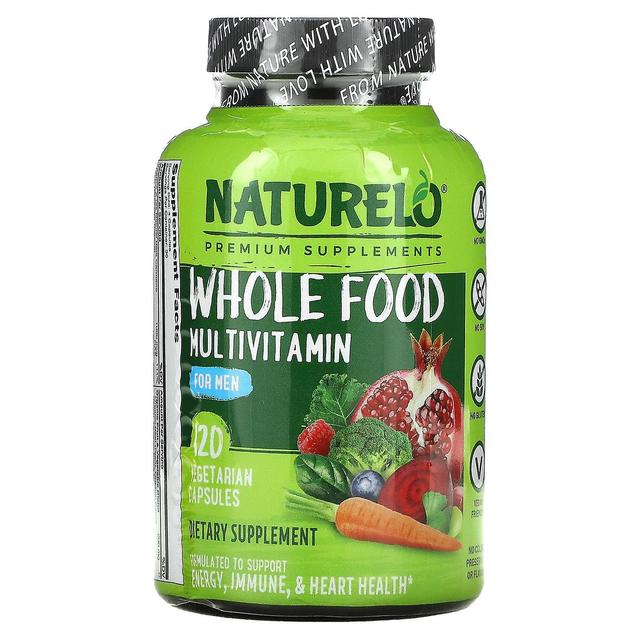 NATURELO, Whole Food Multivitamin for Men, 120 Vegetarian Capsules on Productcaster.