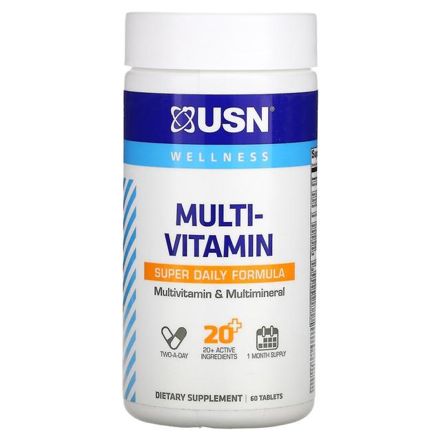 USN, Multi - Vitamin Super Daily Formula, 60 Tablets on Productcaster.