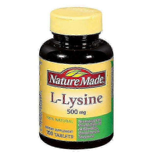 Nature Made Natur gemacht, l-Lysin, 500 mg, Nahrungsergänzungsmittel, Tabletten, 100 Stück on Productcaster.