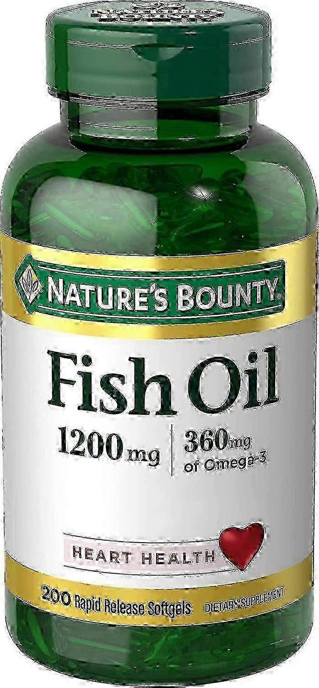 Natures Bounty Nature's Kopfgeld Fischöl, 1200 mg, Softgels, 200 ea on Productcaster.