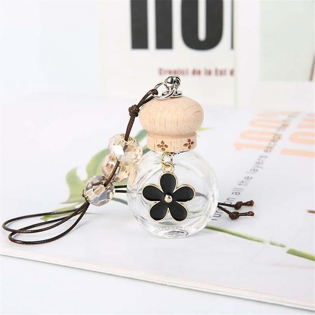 Fashionable Car Hanging Perfume Pendant Fragrance Air Freshener Empty Glass Bottle For Essential Oils Diffuser Auto Ornaments on Productcaster.