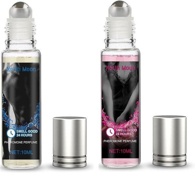 2pcs Pheromone Perfume Cologne For Women And Men,20ml Roll-on Infused Body Perfume Oil Concentrate on Productcaster.