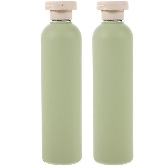 Toyvian 2pcs Squeeze Bottles Refillable Travel Bottles Lotion Bottles With Flips Caps For Creams Shampoo(260ml) Green 19.7X4.8CM on Productcaster.