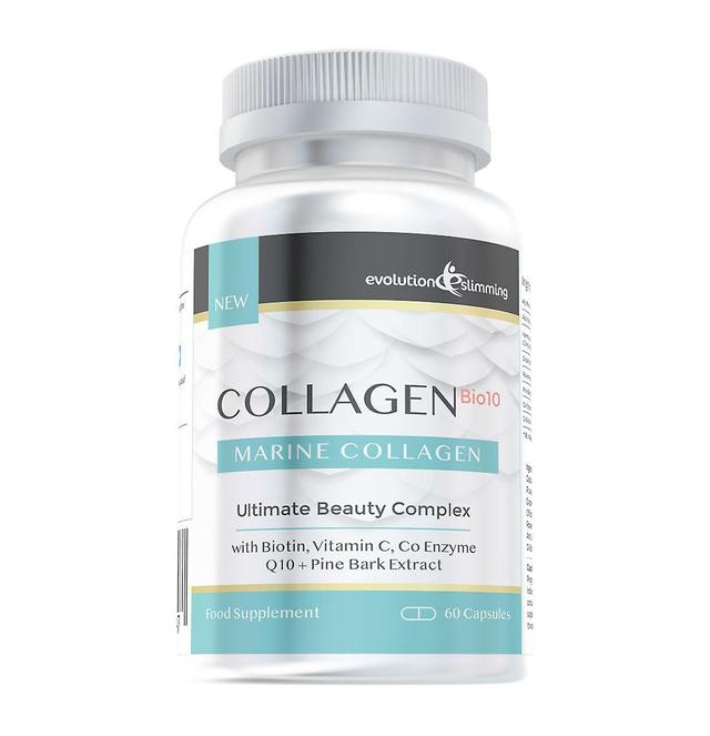 Collagen Bio-10 with Marine Collagen, Biotin and Co-Enzyme Q10 - 60 Capsules - Skin Health and Anti-Ageing - Evolution Slimming on Productcaster.