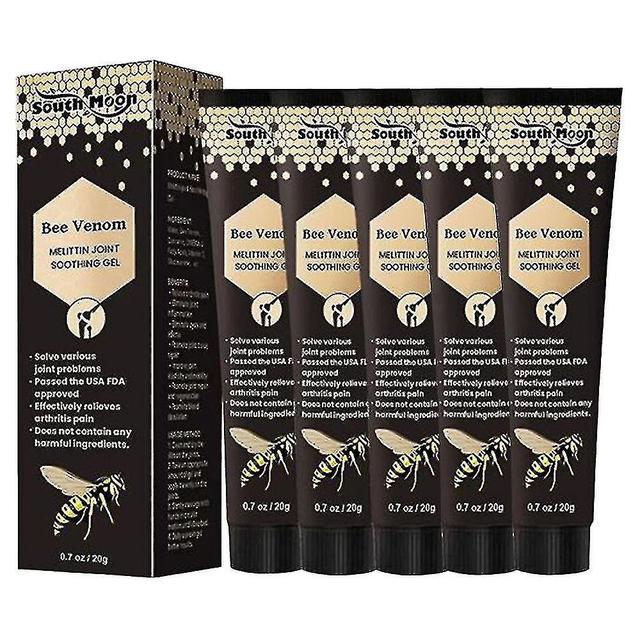 DWSM 5Pcs Nova Zelândia Bee Venom Professional Care Gel, Nova Zelândia Bee Venom Joint Relief Gel, Gel de creme para o osso e cuidados com as artic... on Productcaster.