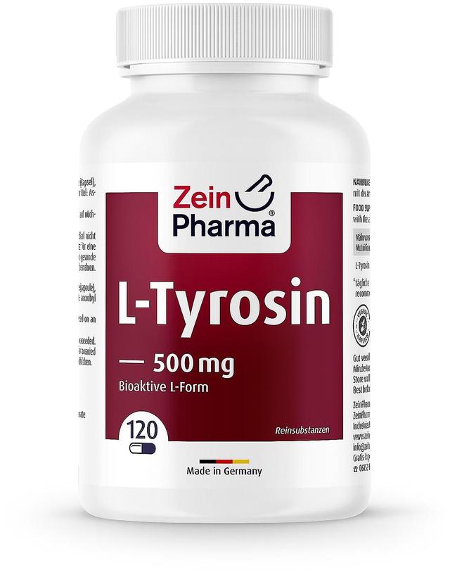 Zein Pharma L-Tyrosine 500 mg 120 Capsules on Productcaster.