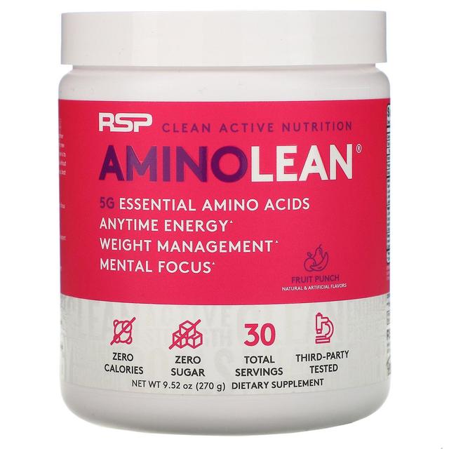 RSP Nutrition, AminoLean, Fruit Punch, 9.52 oz (270 g) on Productcaster.