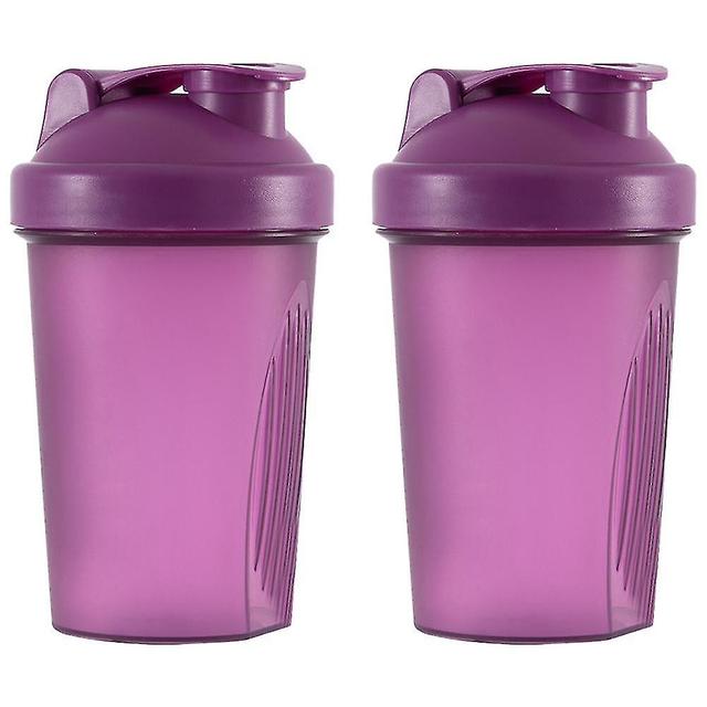 Shaker Bottle Protein Storage pour poudre Workout Gym Wire Whisk Balls Purple on Productcaster.