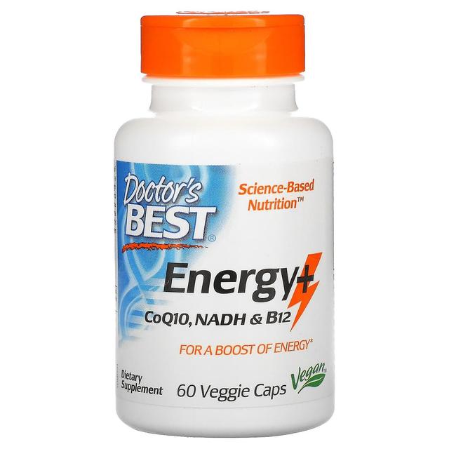 Doctor's Best, Energy+ CoQ10, NADH & B12, 60 Veggie Caps on Productcaster.