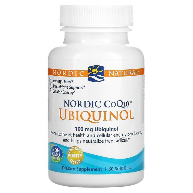 Nordic Naturals, Nordic CoQ10, Ubiquinol, 100 mg, 60 géis moles on Productcaster.