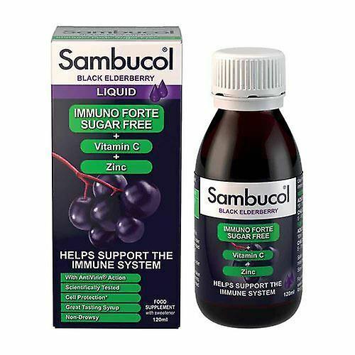 Sambucol Immuno Forte Sugar Free-Black seljanmarja-120ml on Productcaster.