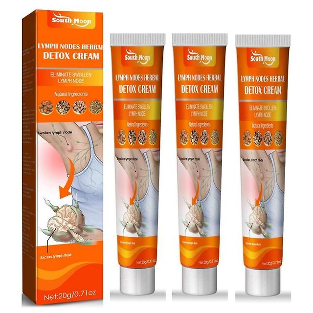 3x Lymphatic Detox Health Cream Massage Repair Ointment Anti-swelling Herbs Cream Unclog The Neck Armpit Breast Lymph Health Care on Productcaster.