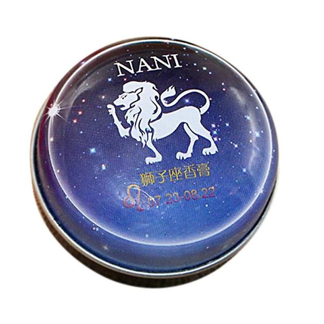 Constellation Zodiac Solid Deodorant Solid Fragrance Balm For Women Menn () hvit (Leo) on Productcaster.