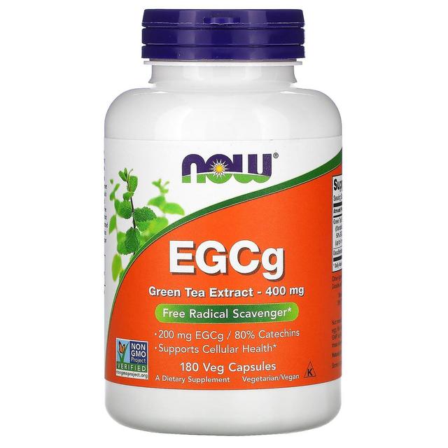 NOW Foods, EGCg, ekstrakt z zielonej herbaty, 400 mg, 180 kapsułek roślinnych on Productcaster.