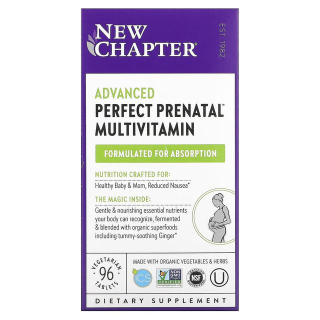 New Chapter Nyt kapitel, avanceret perfekt prænatal multivitamin, 96 vegetariske tabletter on Productcaster.