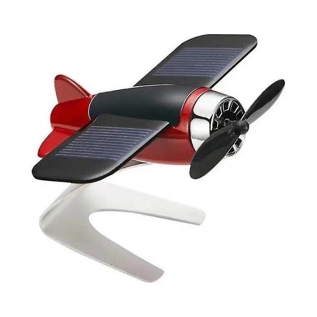 Bil Air Freshener Lukt I Styling Solar Airplane Model Center Console red on Productcaster.