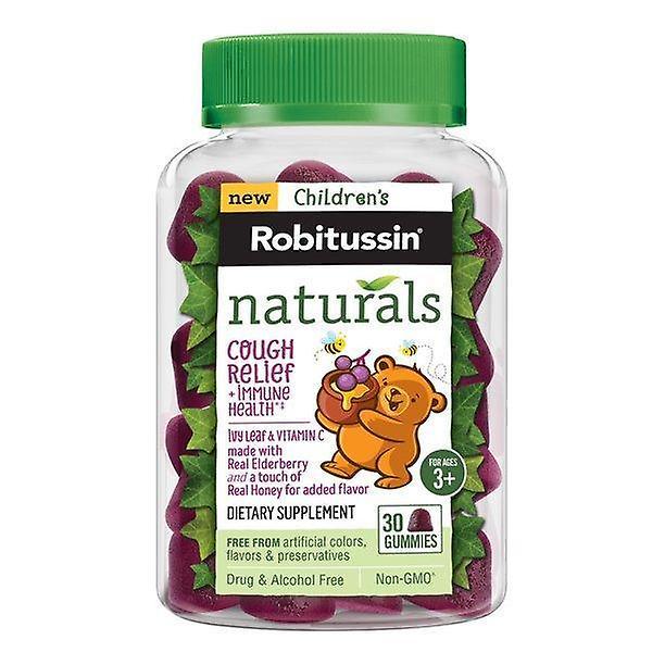 Children’s Robitussin Naturals Cough Relief & Immune Health Honey & Elderberry Gummies, Dietary Supplement, 30ct, Ages 3+ on Productcaster.