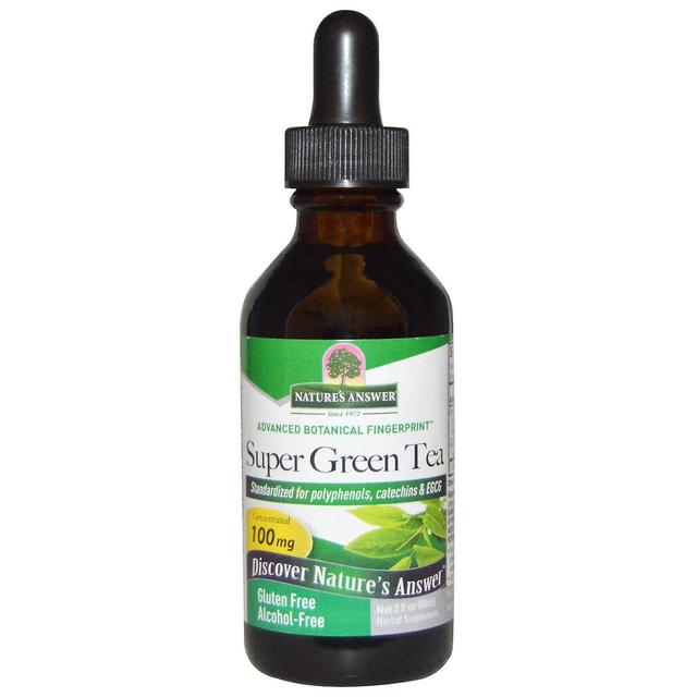 Nature's Answer, Super Green Tea, Alcohol-Free, 2 fl oz (60 ml) on Productcaster.