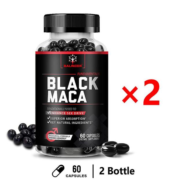 Vorallme Balincer Men's Strong Black Maca Capsules - Supports Performance & Mood, Reproductive Health & Natural Energy 2 bottle on Productcaster.