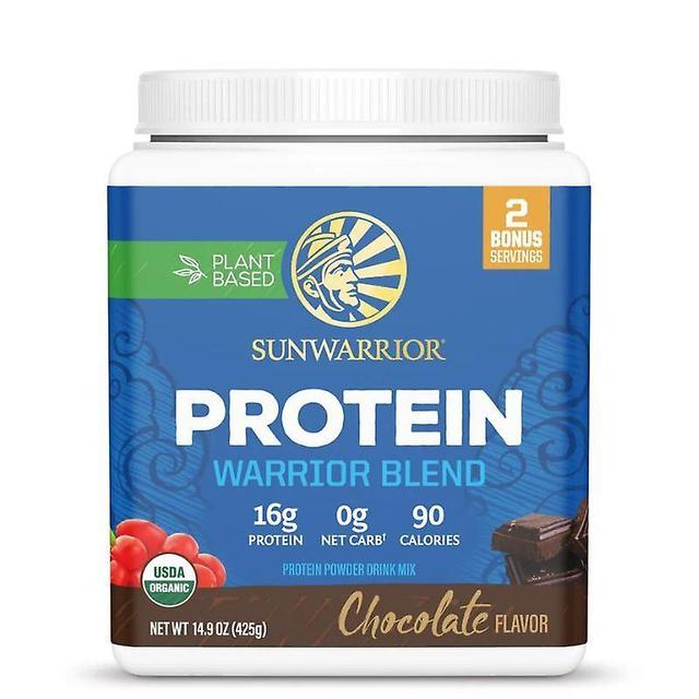 Sunwarrior Protein Warrior Blend Chocolate 375g on Productcaster.