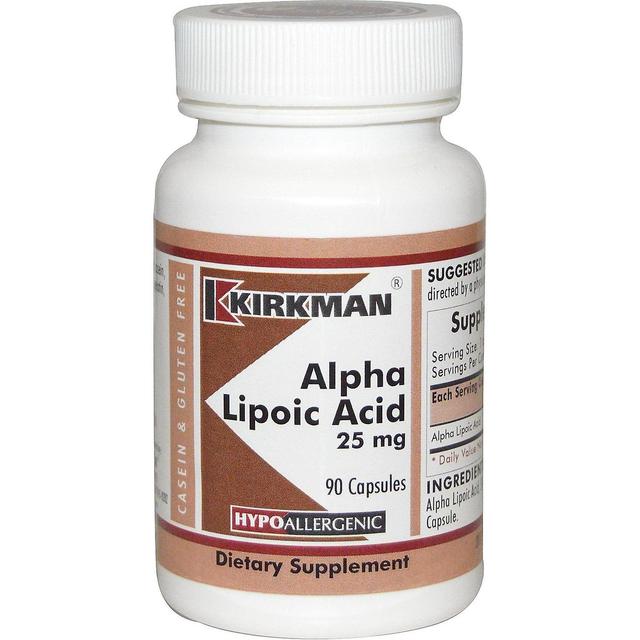 Kirkman Labs, Alpha Lipoic Acid, 25 mg, 90 Capsules on Productcaster.