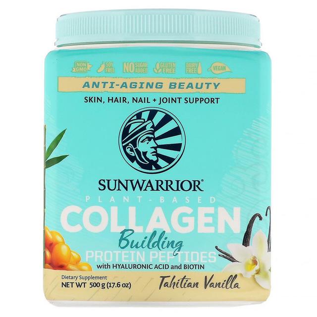 Sunwarrior, Kollagen building protein peptider, Tahitian Vanilla, 17,6 oz (500 g on Productcaster.