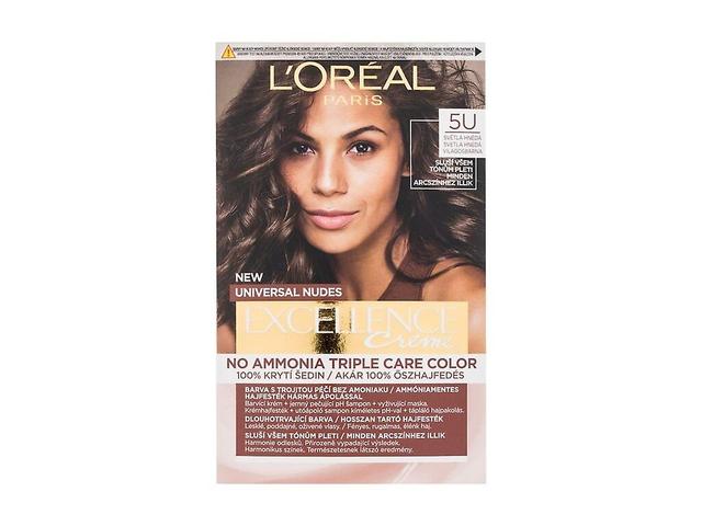 L'Oréal Paris - Excellence Creme Triple Protection 5U Light Brown - For Women, 48 ml on Productcaster.