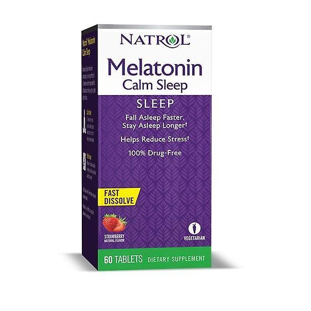 Natrol Advanced Melatonin Sommeil Calme, Comprimés à dissolution rapide, 60 unités on Productcaster.