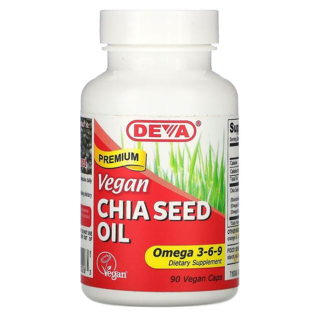 Deva, Premium Vegan Chia Seed Oil, 90 Vegan Caps on Productcaster.