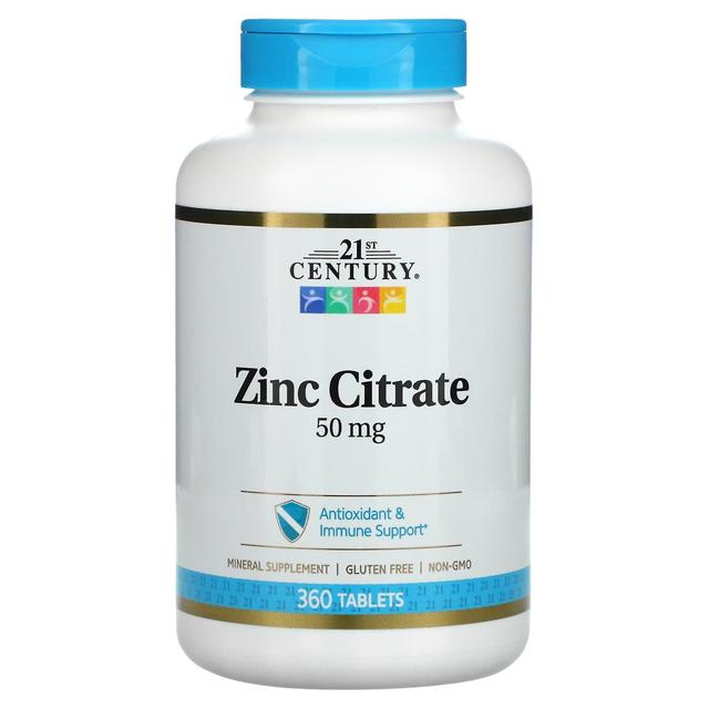 21st Century, Zinc Citrate, 50 mg, 360 Tablets on Productcaster.