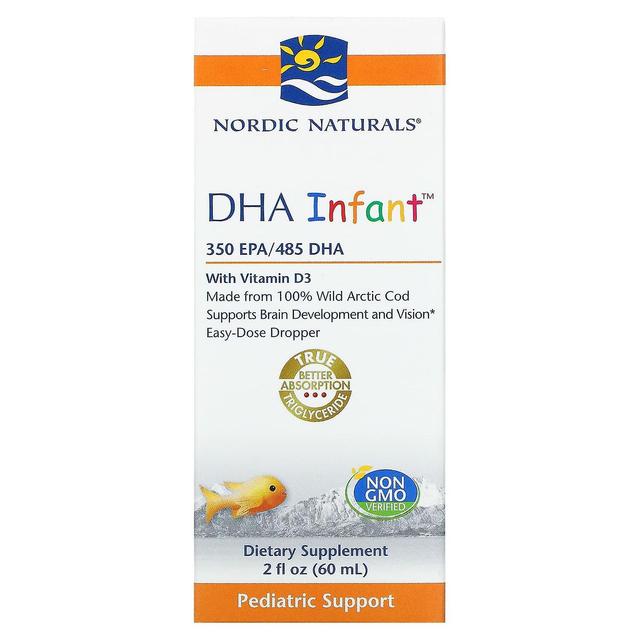 Nordic Naturals, DHA Infant with Vitamin D3, 2 fl oz (60 ml) on Productcaster.