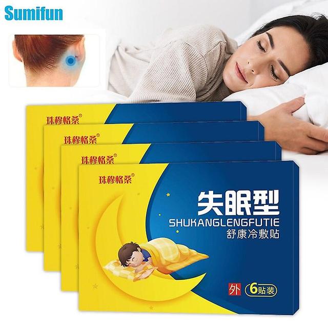 Coscelia 6/12/24pc Sleeping Cold Compress Patch Relax The Nerves Relieve Headache Improve Sleep Quality Insomnia Anxiety Soothing Plaster 12pcs in ... on Productcaster.