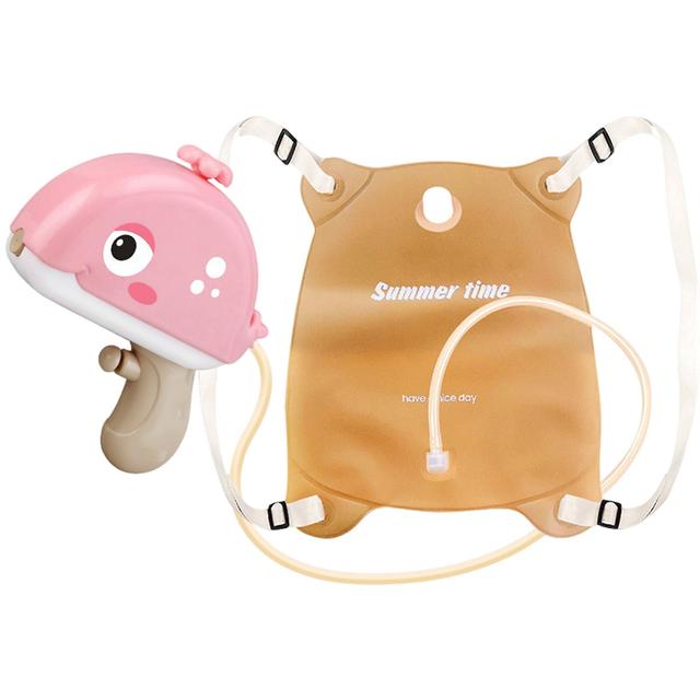 Adorable Spray Toys Long-range Spray Tool 1000ml Summer Water Spray Toys Whale Pink Electric Backpack on Productcaster.